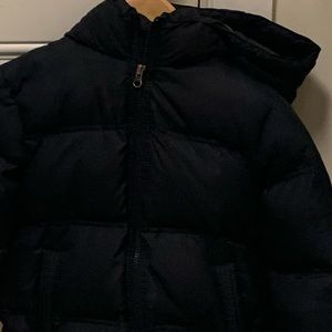 Boys 6-7 Navy Puffer Hooded Coat